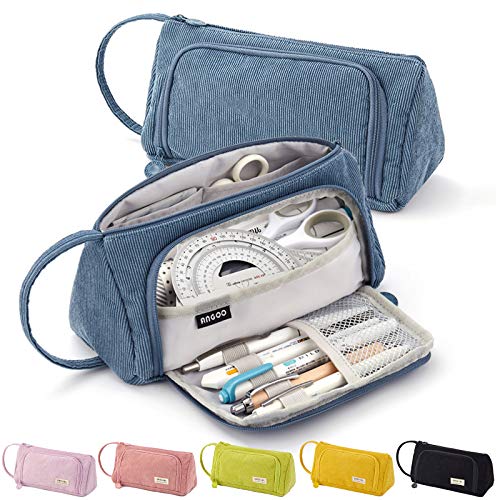 Estojo Escolar ONCCI 3D (Laranja - Poliéster) ONCCI - Estojos para canetas e lápis - 3 compartimentos, bolso exterior, poliéster, tecido rígido