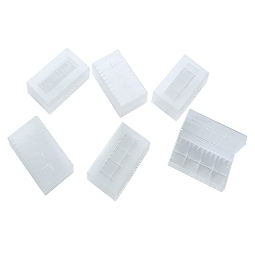 Caixa para Bateria WYAN 6 Peças (Branco - 4.5 x 7.2 x 10.8 cm) WYAN - Baterias - caixa, bateria, branco, 4.5x7.2x10.8cm