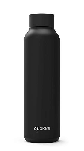 Garrafa QUOKKA Solid Preto (Aço Inoxidável - 9.5 x 17.2 cm) Quokka - Porta-alimentos e bebidas - aço inoxidável, 9.5 x 17.2 cm
