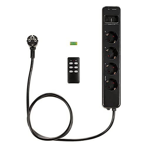 Extensão Elétrica NAVARIS 4 tomadas tipo F + comandos Kw-Commerce - Fios e cabos elétricos - 4 tomadas, comando, 30 metros, usb a, usb-c