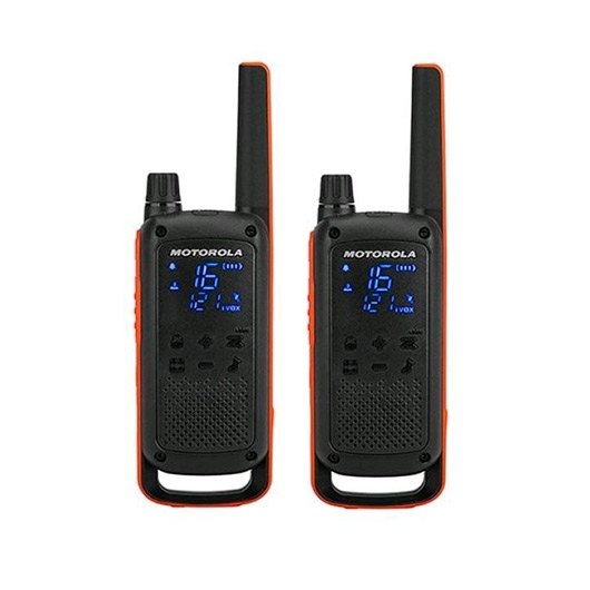 Walkie-Talkie MOTOROLA T82 Duo (8 Canais - Até 10 Km - Até 18h - Preto) Motorola - Rádios bidirecionais - 8 canais, 10 km, 18h, preto