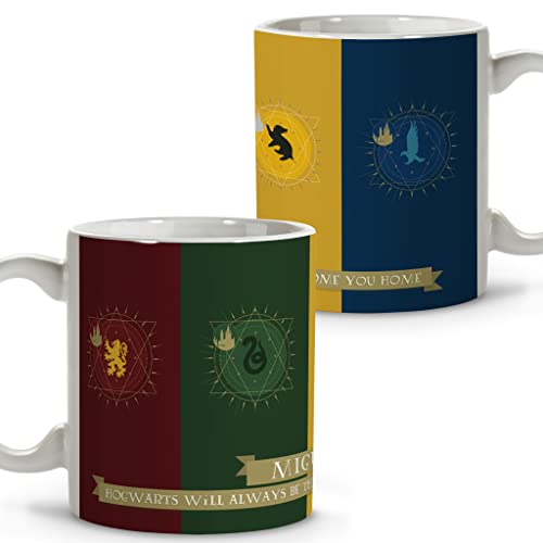 Caneca LOLAPix Harry Potter 10 Aniversario LolaPix - Canecas - Harry Potter, 10 anos, preto e branco, personagens