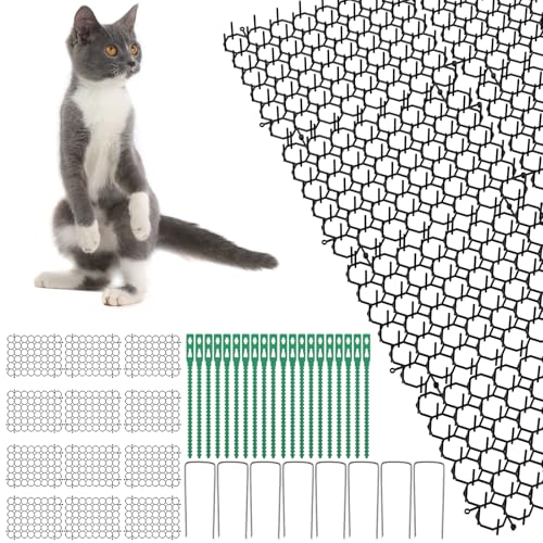 Maxentico Repelente de Gatos com Pinças Anti-Gato 12 Unidades Maxentico - Repelentes - 12 unidades, metal inoxidável, tampa removível, resistente à ferrugem