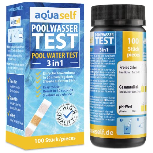 Teste de Água para Piscina 3 em 1 (Recondicionado Como Novo) aquaself - Materiais de laboratório - piscina, teste de água, recondicionado