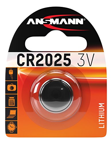 Pilhas ANSMANN CR2025 (3V - 1 peça - 2.6x11.8mm) Ansmann - Baterias - 3V, CR2025, botão, prateado
