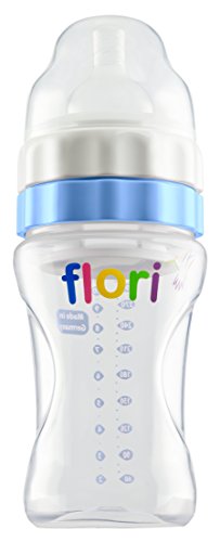 Garrafa de Viagem FLORI (Azul - 300ml - PP) BlenderBottle Europe benley GmbH - Biberões - azul, 300ml, pp