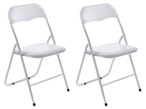 Conjunto de 2 Cadeiras de Escritório CLP Felix (Branco) CLP - Cadeiras - cadeira escritorio, conjunto 2, branco