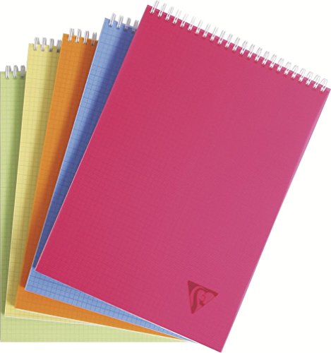 Caderno e Bloco de Notas Clairefontaine 328635C | Azul Clairefontaine - Cadernos e bloco de notas - 80 páginas, microperforado, polipropileno, espiral