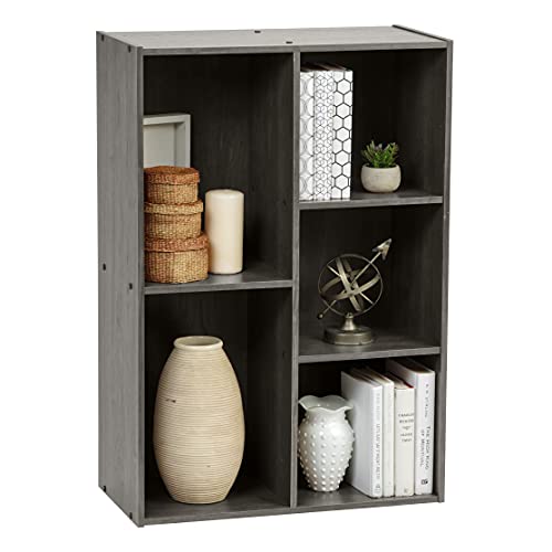 Estante em Forma de Cubo IRIS OHYAMA 5 Compartimentos Cinza Iris Ohyama - Estantes e prateleiras de pé - estante, formacubo, irisohyama, cinza