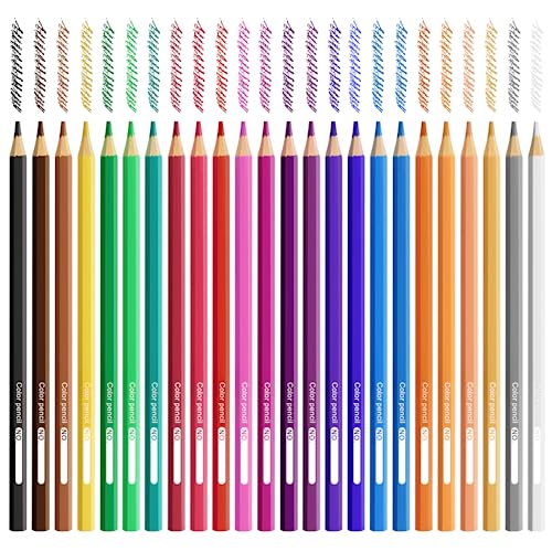 Lápis de Cor WISYOK 24 Unidades (Multicor - 1.5 x 6 cm) WISYOK - Lápis - multicor, 1,5 x 6 cm, hexagonal, à base de água