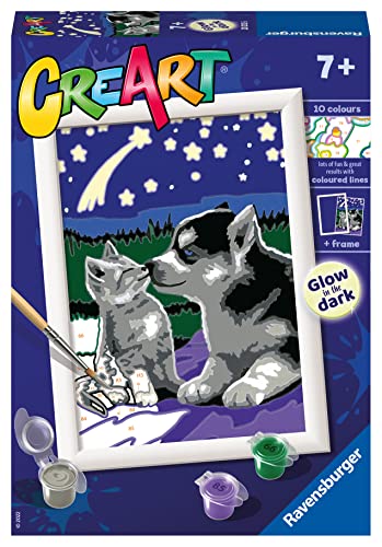 Pintar com Números Amigos para Sempre RAVENSBURGER Ravensburger - Materiais de arte e artesanato - quadro, números, cores, pincel