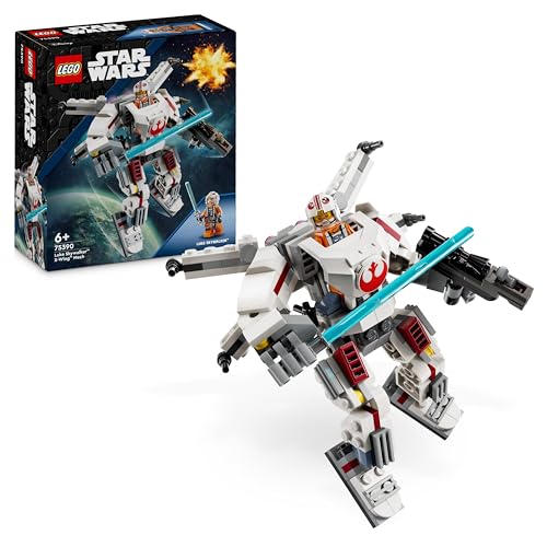 LEGO Star Wars: Meca Ala-X de Luke Skywalker - 75390 (Idade mínima: 6) LEGO - Blocos de encaixe - star wars, meca ala-x, luke skywalker, 6 anos