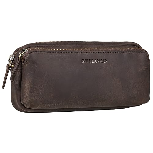 Estojo STILORD Melissa 16x11x8cm Castanho Escuro STILORD - Estojos para canetas e lápis - estojo, stilord, melissa, castanho escuro