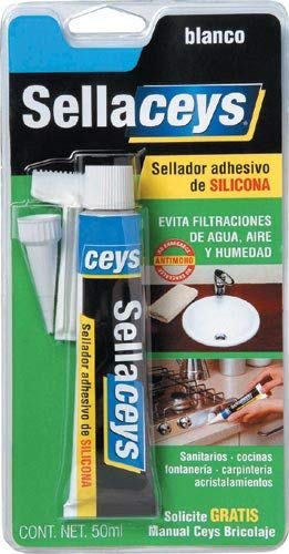 Silicone Universal 50 Ml Branco CEYS CEY400505502 ceys - Revestimentos protetores e selantes - branco, 50 ml, universal