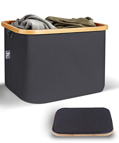 Cesto HENNEZ para Kallax (40L - Cinzento) HENNEZ - Cestos de roupa - 40l, cinzento, 10 kg, kallax
