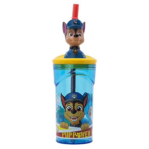 Copo Reutilizável PATRULLA CANINA (360 ml) Stor - Porta-alimentos e bebidas - 360 ml, fecho hermético, plástico alimentar, fácil de limpar