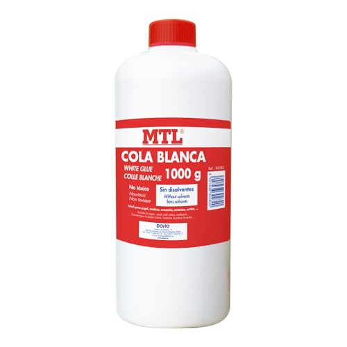 Cola Branca 1Kg DOHE para Manualidades em Papel Madeira ou Cartão Dohe S.A. - Adesivos e ímãs para artesanato - 1 kg, sem dissolventes, não tóxica, solúvel na água