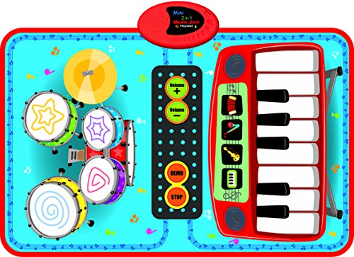 Brinquedo Musical PLAYMATS Mini Music for 2 (Idade Mínima Recomendada: 3 meses) Playmats - Tapetes e ginásios de atividades - música, sons divertidos, coração, berço