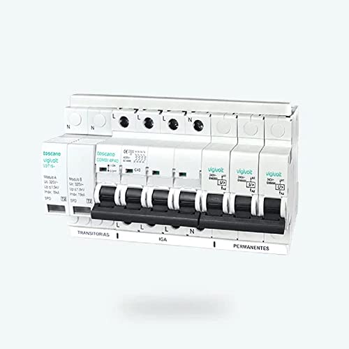 Protetor de Sobrevoltagem RASMACOR Toscano Combi 4P63T15 RASMACOR - Fios de extensão - sobrevoltagem, instalações eléctricas, 15 metros