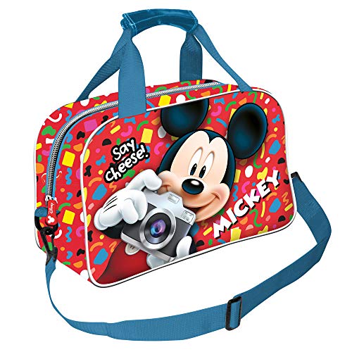 Saco de Desporto MICKEY MOUSE Say Cheese (25x38x15cm) KARACTERMANIA - Malas de viagem - compartimento único, alça ajustável, forro interior