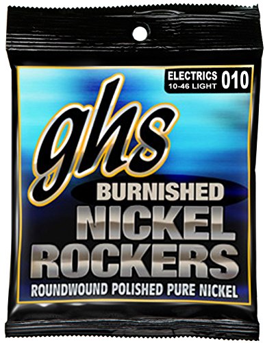 Set de cordas para guitarra elétrica GHS Burnished Nickel Rocker Desconocido - Acessórios para guitarra - cordas, guitarra elétrica, ghs, burnished nickel, rocker, tom brilhante