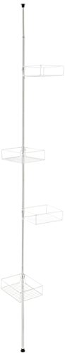 Suporte para Toalhas WENKO Domaso (Aço inoxidável - 27.5 x 65 x 28 cm) Wenko - Acessórios de encanamento - 4 prateleiras, aço inoxidável, ajustável, fixação