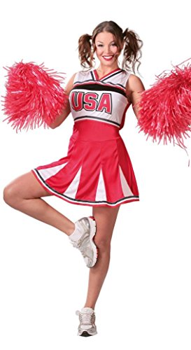 Fato de Mulher DISFRAZZES Cheerleader (Tam: L) 
Marca:
ND
 - Fantasias - sintético, carnaval, tamanho L