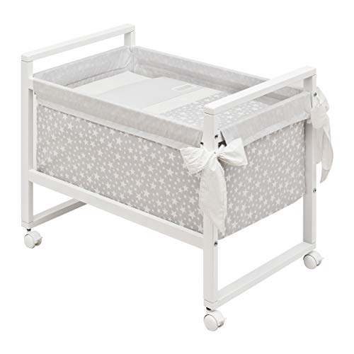 Berço Quadrado CAMBRASS Next (55 x 88 x 72 cm) Cambrass - Berços e moisés - 55 x 88 x 72 cm, quadra, faia, rodas, base em madeira