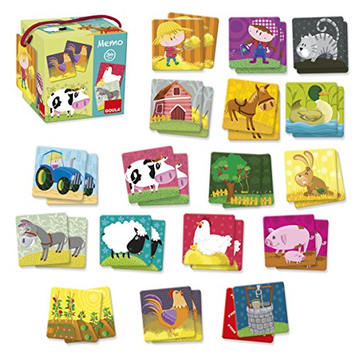 Jogo Didático GOULA Memória (Idade Mínima Recomendada: 2 anos) Goula - Brinquedos - memória, 2 anos, 34 peças, quinta