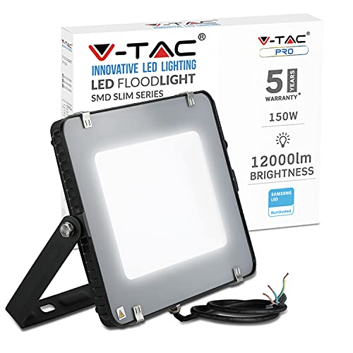 Projetor Led Exterior 150W Ip65 6000K 12000Lm V-Tac V-TAC - Refletores e holofotes - 150W, IP65, 6000K, 12000lm