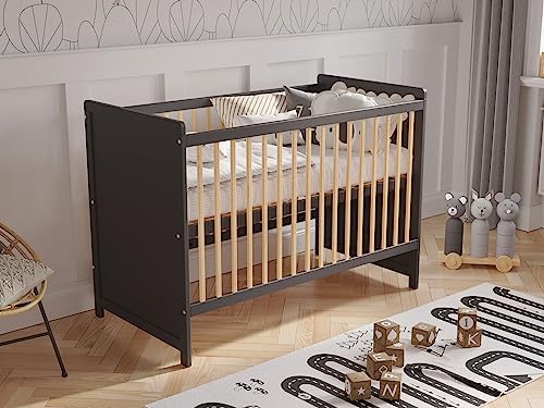 Berço de Madeira MUEBLES Y CAJONES (Castanho - 120 x 60 x 90 cm) Love For Sleep - Móveis para bebês e crianças pequenas - madeira, castanho, 120x60x90cm