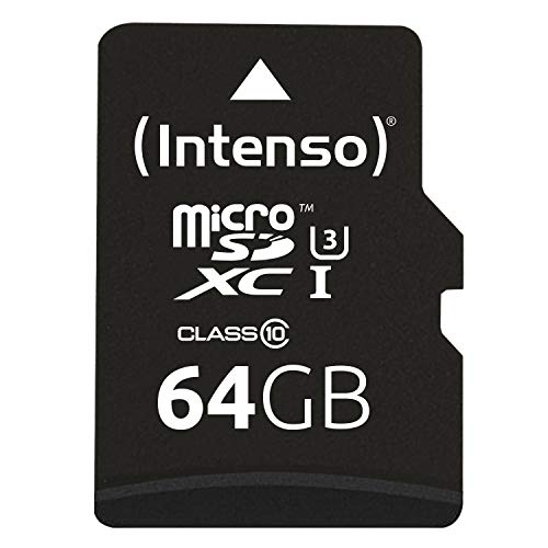 Cartão de Memória MICROSD INTENSO 3433490 Intenso - Cartões de memória flash - 64 gb, MicroSDXC, Classe 10, 90 MB/s