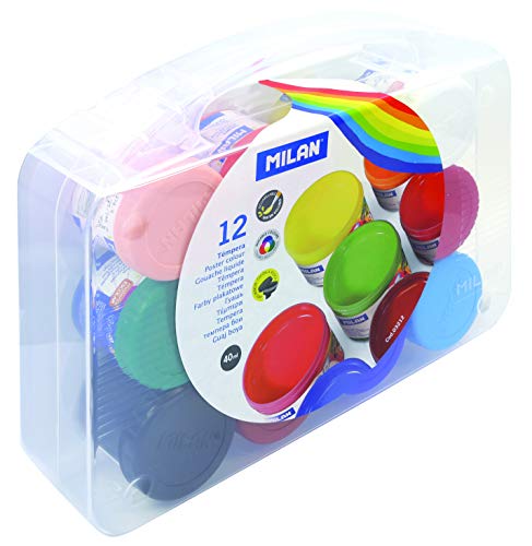 Conjunto de 12 Recargas para Canetas MILAN Tempera Milan - Tinta, tinta de arte e esmalte - conjunto, 12 recargas, canetas, tempera, pincel, escolas