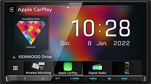 Autorrádio KENWOOD DMX8021DABS (Bluetooth Mãos Livres - 2 USB - 80W) Kenwood - Áudio - bluetooth, 2 usb, 80W, 7 polegadas