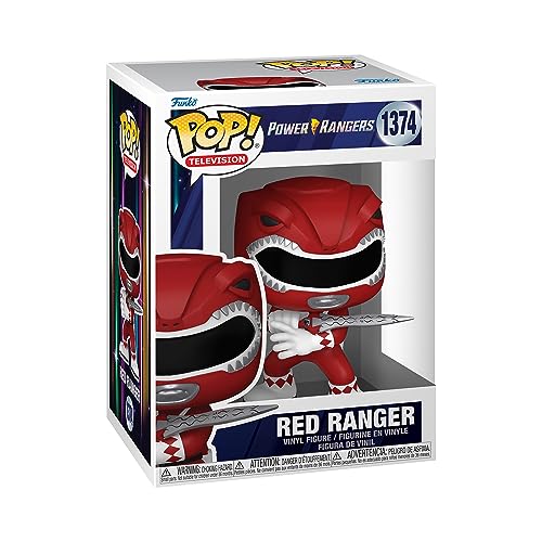 Figura FUNKO Pop Tv: Mighty Morphin Power Rangers 30Th - Red Ranger Funko - Bonecos de ação e brinquedo - vinil, 9 cm, Red Ranger, 30th Anniversary