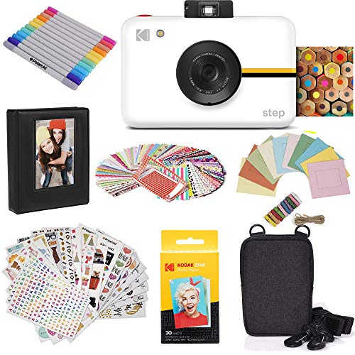 Máquina Fotográfica Instantânea KODAK Step Branco Kodak - Câmeras de filme - 10MP, flash automático, sem carregamento, selfies
