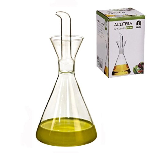 Óleo de Massagem LA CASA DE LAS ESTRELLAS Aceite Antigoteos Cristal (250 ml) Dream Hogar - Dispensadores de óleo e vinagre - massagem, 250 ml, antigoteos