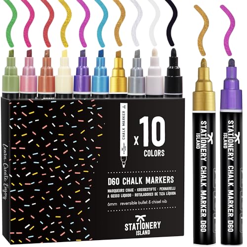 Marcador para Quadro Branco STATIONERY ISLAND 4-10 mm STATIONERY ISLAND - Marcadores e marcadores de texto - tinta água, corpo especial, anel, ponta 4-10mm
