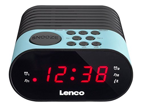 Rádio Despertador LENCO CR-07 (Azul - Digital - Função Snooze - Pilhas) Lenco - Radios - digital, snooze, led display, temporizador