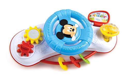 Brinquedo Educativo CLEMENTONI Steering Wheel Of Baby Mickey CLEMENTONI - Brinquedos de atividade para bebês - steering wheel, bebé Mickey, design fácil de agarrar, pára-brisas, luz vermelha, luz verde