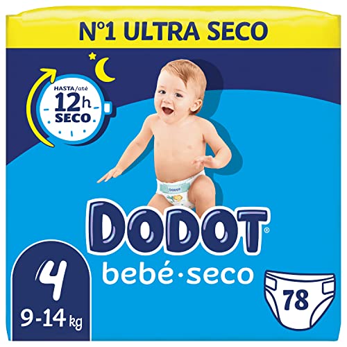 Fraldas DODOT Baby (Tam: 4 - 9 kg a 14 kg) Procter & Gamble - Roupa interior - ultraabsorvente, 12h absorção, flexi-tiras, 4-9 kg a 14 kg