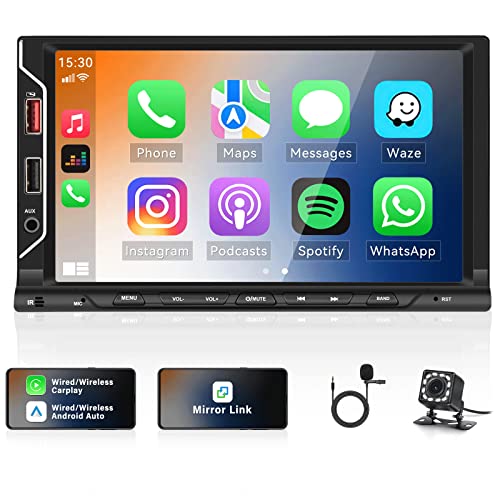 Autorrádio para Carro OiLiehu 2 Din 7'' Tátil com Bluetooth e Mp3 OiLiehu - Aparelhos de áudio e vídeo para veículos e sistemas de painel - 7, bluetooth, mp3, usb, jack audio