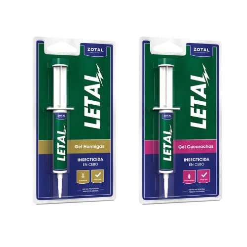 LETAL Gel Insecticida 100ml + 10 Repelentes de Mosquitos Zotal - Pesticidas - inseticida, gel, hormigas, repelente, biodegradável