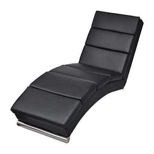 Cadeira de Baloiço em Pele Artificial Preto VidaXL vidaXL - Móveis de exterior - cadeira, baloiço, pele artificial, preto