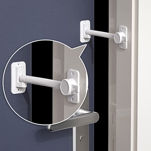 Porta com Suporte para Gato EUDEMON Branco Ningbo Eudemon Child Protective Equipment Co., Ltd. - Travas de segurança para bebê - suporte, gato, branco