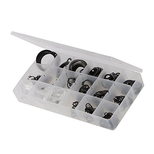 Conjunto de 255 Anéis de Proteção FIXMAN 302835 FIXMAN - Fixadores de hardware - 255 anéis, tamanhos variados, acabamento preto, fixar tubo