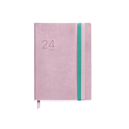 Agenda Diária Miquelrius 2024 Week View Journal 122X168 mm Rosa MIQUELRIUS - Papel de impressora e copiadora - diário, planner, rosa, 122x168 mm