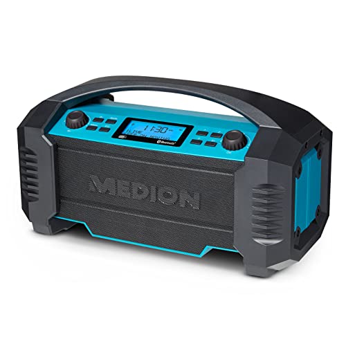 Rádio MEDION E66050 (Branco - Digital - AM/FM/DAB+ - Pilhas) MEDION - Áudio - digital, am/fm/dab, pilhas