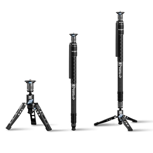 Tripés SIRUI SVM-145 (Alumínio - 3 Seções) Sirui - Peças e acessórios para câmeras - alumínio, 3 seções, 5 kg, 157 cm