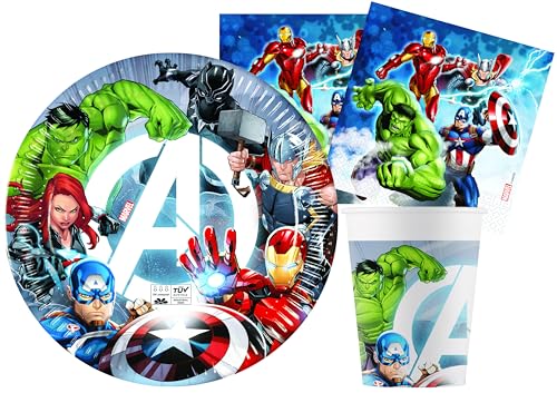 Kit de mesa para crianças CIOA Y6171 (8 anos) Ciao - Jogos de talheres - 24 pratos, 24 copos, 40 toalhas, FSC compostáveis